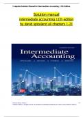 SOLUTION MANUAL For Intermediate Accounting&comma; 11th Edition by David Spiceland&comma; Mark Nelson&comma; &vert; Verified Chapters 1 - 21 &vert; Complete Newest Version