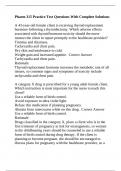 Pharm 315 Practice Test Questions With Complete Solutions