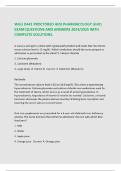 WGU D441 PROCTORED HESI PHARMACOLOGY GHV1 EXAM QUESTIONS AND ANSWERS 2024&sol;2025 WITH COMPLETE SOLUTIONS&period;