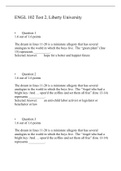 ENGL 102 Test 2 (Version  7), Verified And Correct Answers