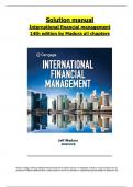 Solutions For International Financial Management&comma; 14th Edition Madura All Chapters 1-21 complete