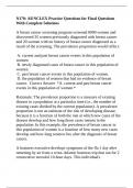 N170&colon; All NCLEX Practice Questions for Final Questions With Complete Solutions