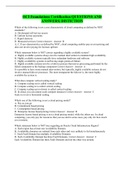 OCI Foundations Certification QUESTIONS AND ANSWERS&vert; DISTICTION