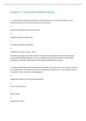 Chapter 7 Assessment Mental Health
