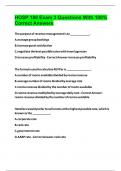 HOSP 180 Exam 3 Questions With 100&percnt; Correct Answers 2024
