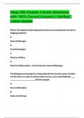 Hosp 180 Chapter 3 Exam Questions with 100&percnt; Correct Answers &vert; Verified &vert; Latest Update
