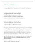 Psychiatric Mental Health Nursing NCLEX Questions
