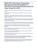 WGU D075 Information Technology Management Essentials(Western Governors University Business Admin IT Class Vocab for JZV1)