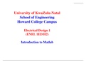 Lecture notes Electrical Engineering (MATLAB) 