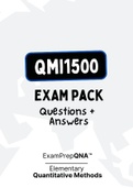 QMI1500 - EXAM PACK (2022)