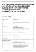 DCJS FINAL EXAM AND PRACTICE QUESTIONS 2024 NEWEST ACTUAL EXAM COMPLETE QUESTIONS WITH DETAILED VERIFIED ANSWERS &lpar;100&percnt; CORRECT ANSWERS&rpar;&sol;ALREADY GRADED A&plus;