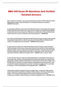 BBH 440 Exam &num;4 Questions And Verified Detailed Answers