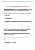 CBN Exam 2 Questions And 100&percnt; Correct Answers