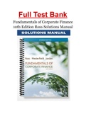 Fundamentals of Corporate Finance 10th Edition Ross Solutions Manual