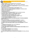 HESI Anatomy FINAL EXAM Q1UESTIONS AND ANSWERS 2022&sol;2023 GRADED A