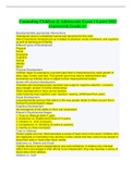 Counseling Children & Adolescents Exam 1 Latest 2022 &lpar;Answered&rpar; Grade A&plus;