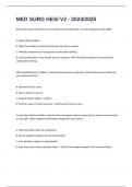 MED SURG HESI V2 - 2024&sol;2025 ACTUAL EXAM