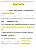 Driver Operator TEST QUESTIONS AND ANSWERS &lpar;2024&sol;2025&rpar; &lpar;VERIFIED ANSWERS&rpar; 