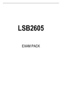 LSB2605 EXAM PACK 2022
