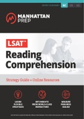 MANHATTAN PREP LSAT Reading Comprehension Strategy Guide