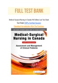 Medical-Surgical Nursing in Canada 4th Edition Lewi Test Bank with rationale&comma; With Question and Answer&comma; From Chapter 1 to 72