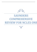 Exam &lpar;elaborations&rpar; NURSING Med Surg 2 &sol; SAUNDERS COMPREHENSIVE RE Saunders Comprehensive Review 