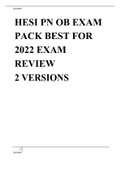 HESI PN OB EXAM 