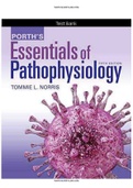 Porth’s Essentials of Pathophysiology 5th Edition by Tommie L Norris 657 pages Test Bank PDF printed