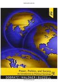 Power Politics and Society An Introduction to Political Sociology 1st Edition Dobratz Test Bank