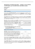 Management of Product Innovation, Summary