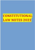 CONSTITUTIONAL LAW NOTES 2022
