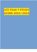 ATI TEAS 7 STUDY GUIDE 2022/2023