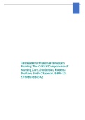 Test Bank for Maternal-Newborn Nursing: The Critical Components of Nursing Care, 3rd Edition, Roberta Durham, Linda Chapman, ISBN-13: 9780803666542