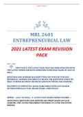 MRL 2601 - 2021 EXAM 