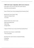 CMP 124&colon; Exam 1 Questions with Correct Answers