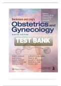 TEST BANK For Beckmann and Ling's Obstetrics and Gynecology 8th edition &colon;ALL CHAPTERS &vert;COMPLETE SOLUTION GUIDE &vert; GRADE A&plus;