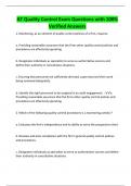 AT Quality Control Exam Questions with 100&percnt;  Verified Answers 
