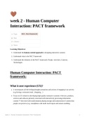 Human Computer Interaction&colon; PACT framework