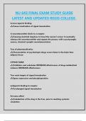 NU 643 FINAL EXAM STUDY GUIDE  LATEST AND UPDATED REGIS COLLEGE&period;