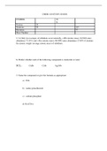 CHEM 120 STUDY GUIDE | newest version | updated 2022/2023 | 24 questions and answers