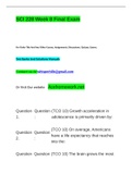 SCI 228 Week 8 Final Exam &vert; questions and answers &vert;  Final Exam version 1