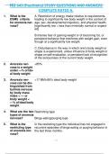 NU 643 &lpar;Psychiatry&rpar; STUDY QUESTIONS AND ANSWERS  COMPLETE RATED A&period;