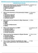 NU 643 &lpar;Psychiatry&rpar; PHARMACOLOGY II MULTIPLE CHOICE QUESTIONS AND  ANSWERS REGIS COLLEGE&period; 