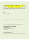 NUR 220 CCTC TEST 4 &lpar;UNIT 8&comma; 9&comma; & 10&rpar; with Complete Solutions &vert; A&plus; Grade