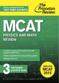 MCAT Physics and Math Review