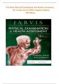 Physical Examination and Health Assessment&lbrace; 9th Edition 2024&rcub; by Carolyn Jarvis&comma; Ann Eckhardt Test Bank &vert; All Chapters Included &vert; Q&A With Feedback&vert; Latest Edition