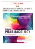 Test Bank Lehne's Pharmacology for Nursing Care, 10th & 11th Edition by Jacqueline Burchu [In Bundle]