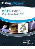MCAT- CARS PRACTICE TEST T7