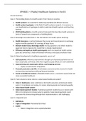 All Lecture Notes - (Public) Health Care Systems in the EU (EPH3021)