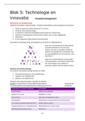 Samenvatting Verandermanagement (VM) blok 5 Technologie en innovatie (Bachelor 2)